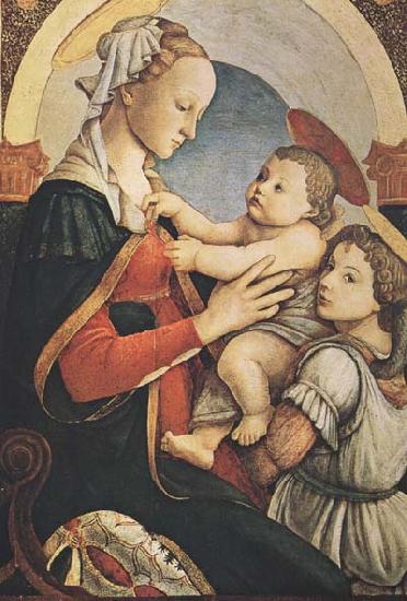 Sandro Botticelli Madonna with Child and an Angel Sweden oil painting art